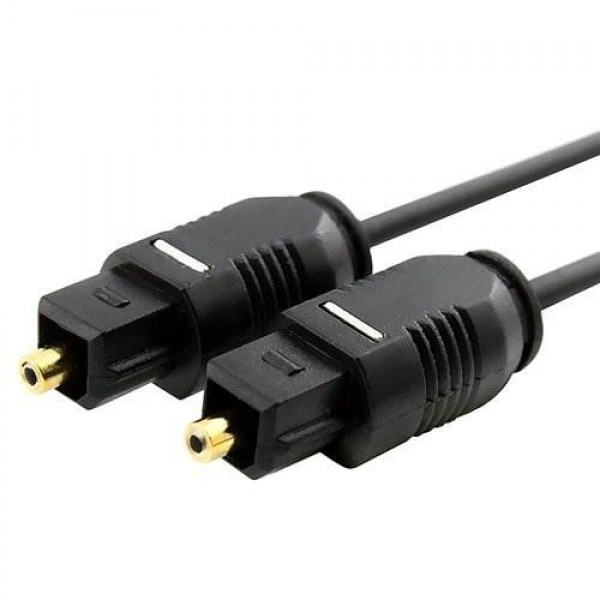 2m Optical audio fiber cable Toslink black
